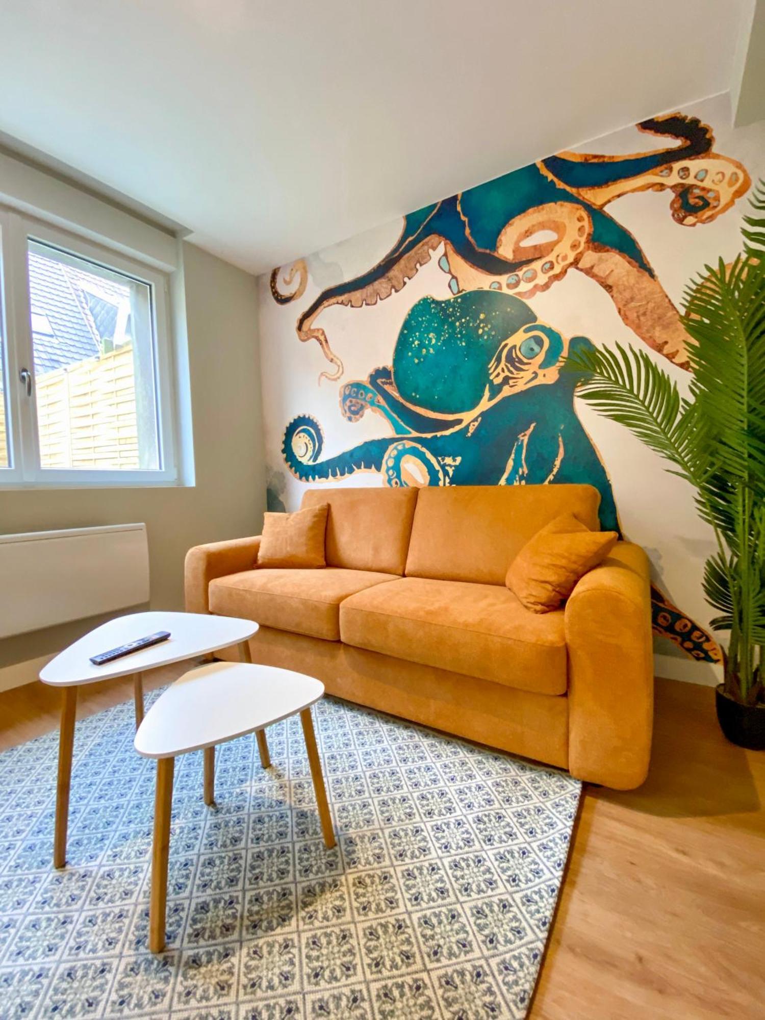 L'Octopus - Appartement 2 Adultes 2 Enfants Jardin, Proche Centre Et Plage Le Portel Bagian luar foto