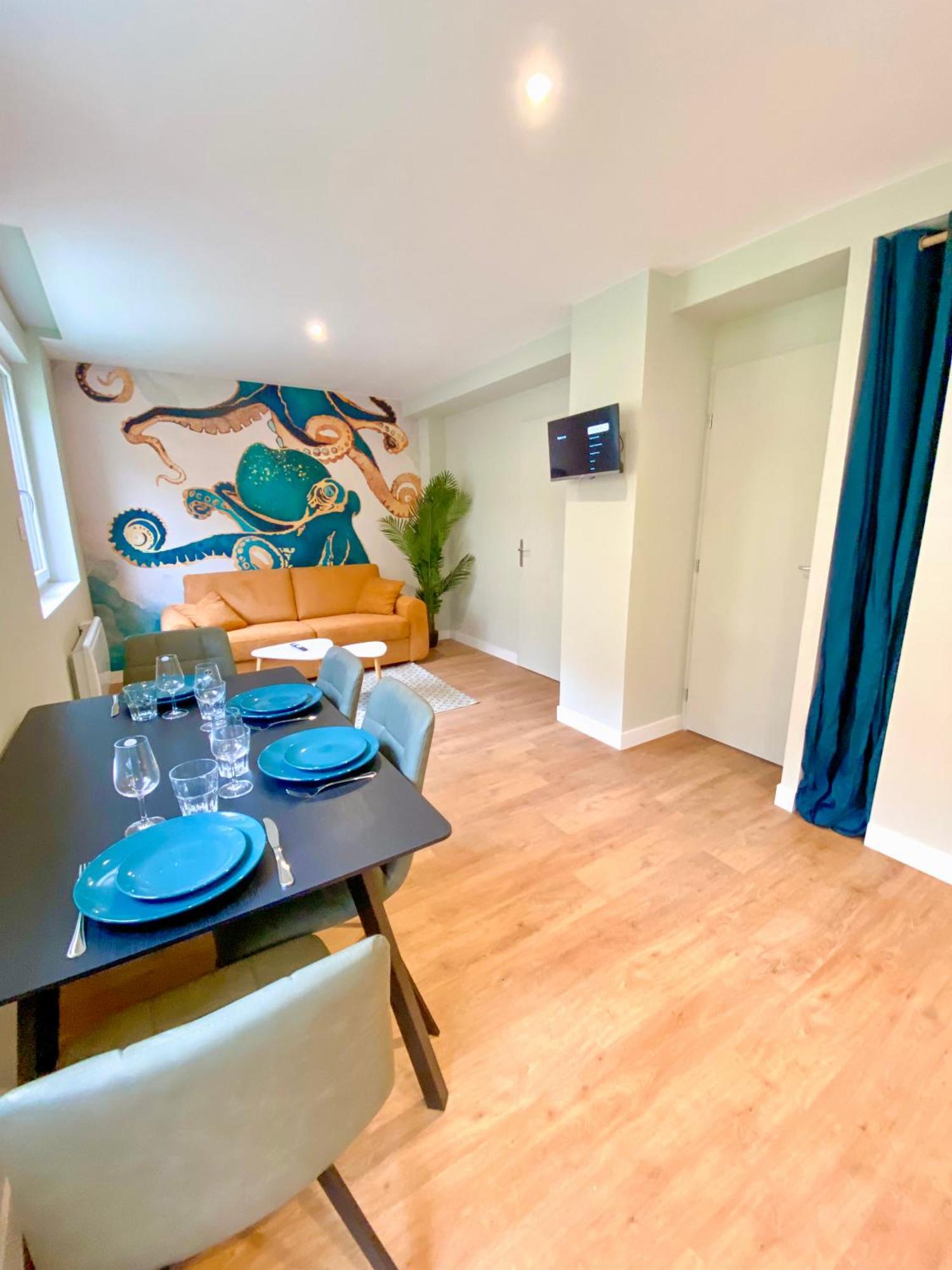 L'Octopus - Appartement 2 Adultes 2 Enfants Jardin, Proche Centre Et Plage Le Portel Bagian luar foto